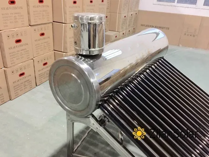 Stainless Steel Non Pressure With Assistant Tank Solar Water Heater
