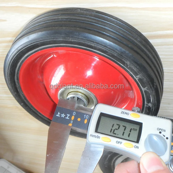 Small solid rubber tire for pressure washer