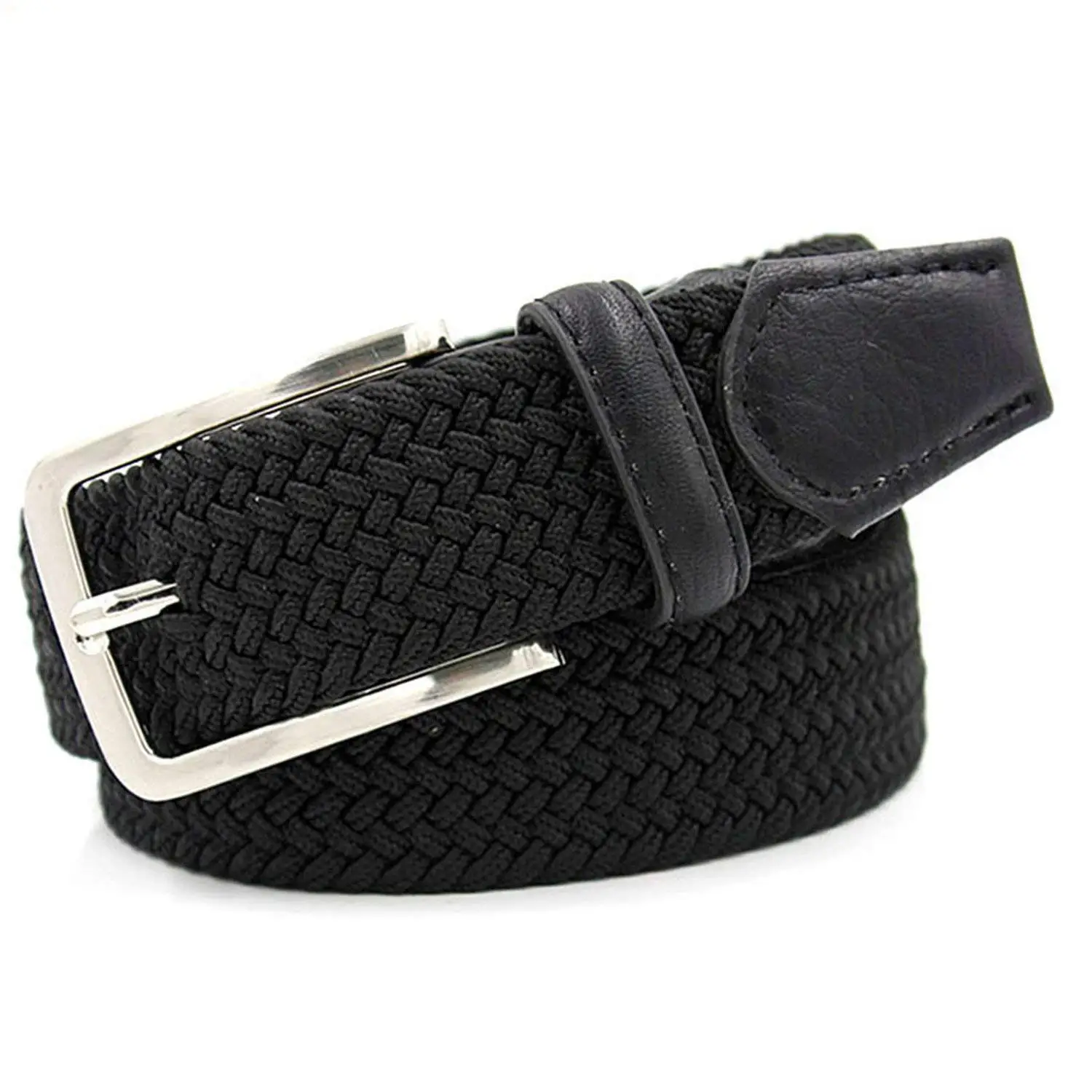 1-1//4 Wide BSC White Canvas Cotton Web Belt
