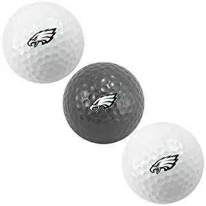 NFL Philadelphia Eagles White-Silver 3-Pack Golf Balls