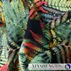 Maple leaf effect digital printed fabric for textile
