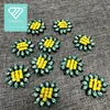 high quality beaded handmade sunflowers for lady clothes/garment