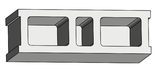 hollow blocks clipart