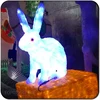 Holiday Lighting acrylic 3D rabbit large plastic easter light