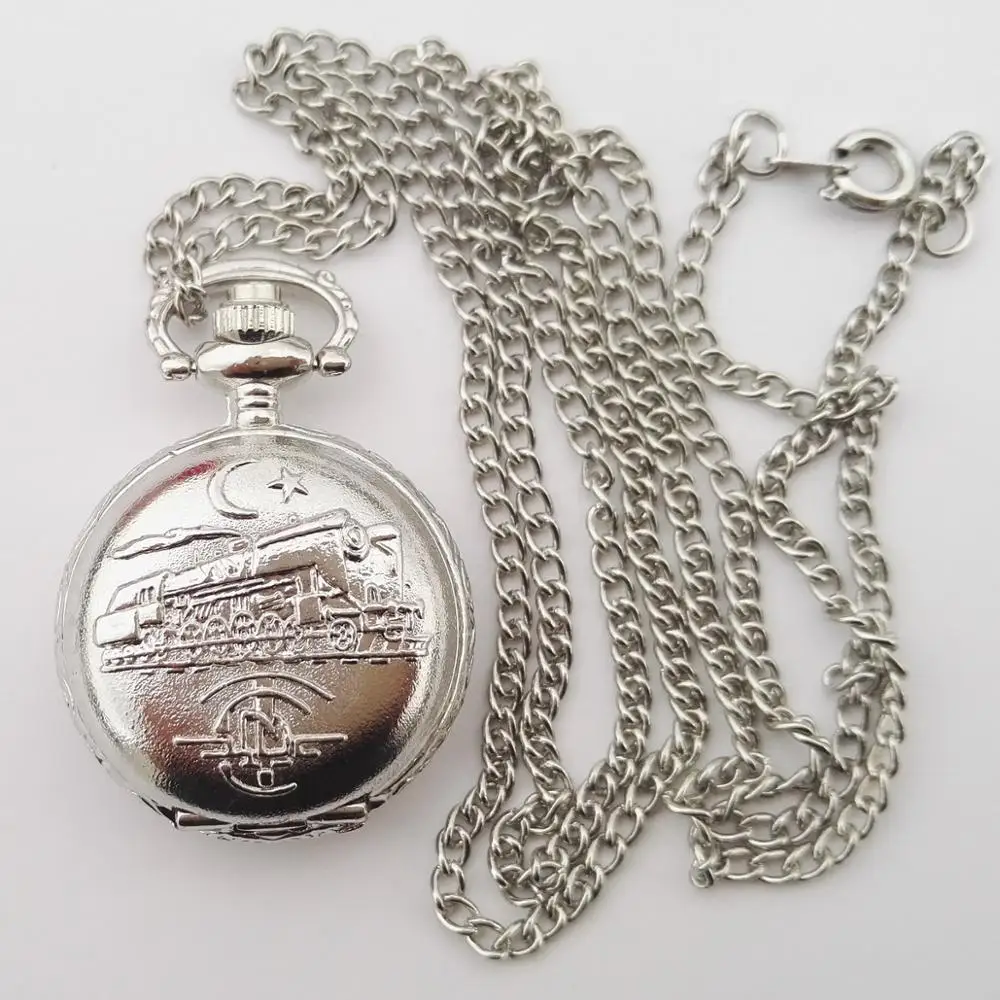 Small Pocket Watch With Train Cheap Quartz Pocket Watch With Chain