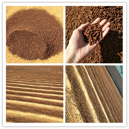 Biogas and nature gas high sulphur H2S removal desulfurization raw materials iron oxide desulfurizer