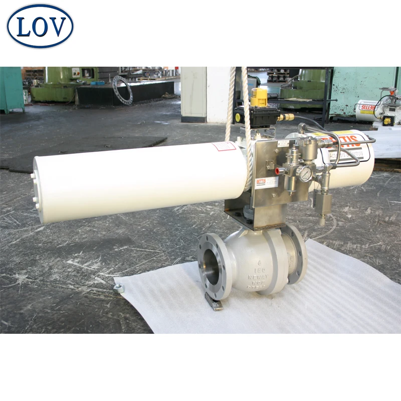 Professional Bettis/rotork/oem Pneumatic Actuated Control Ball Valve
