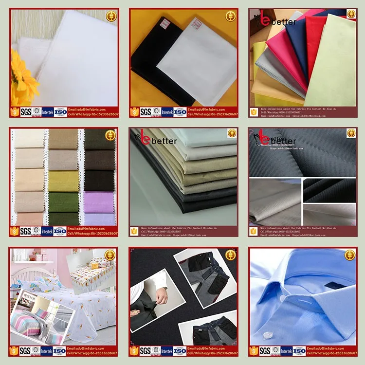 China Supplier TC90/10 45x45 110x76 58/60 dye finished fabric