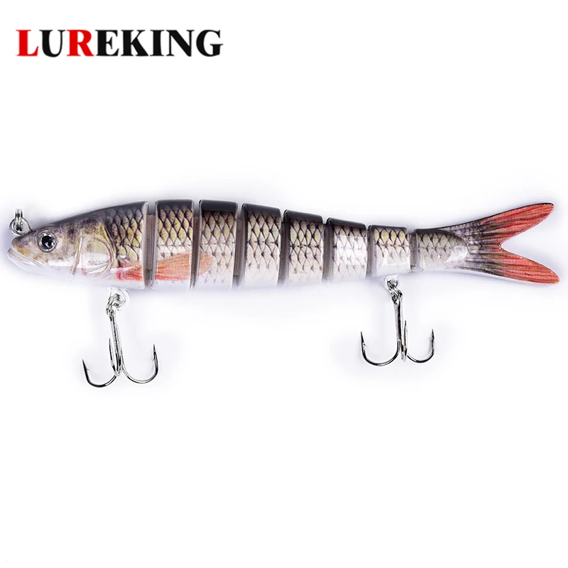 Wholesale 8 Section Trout Lures Fishing Swimbait,8segment Multi