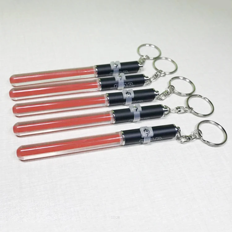 Party Favor Colorful Customized Size Led Keychain Stick Led Acrylic