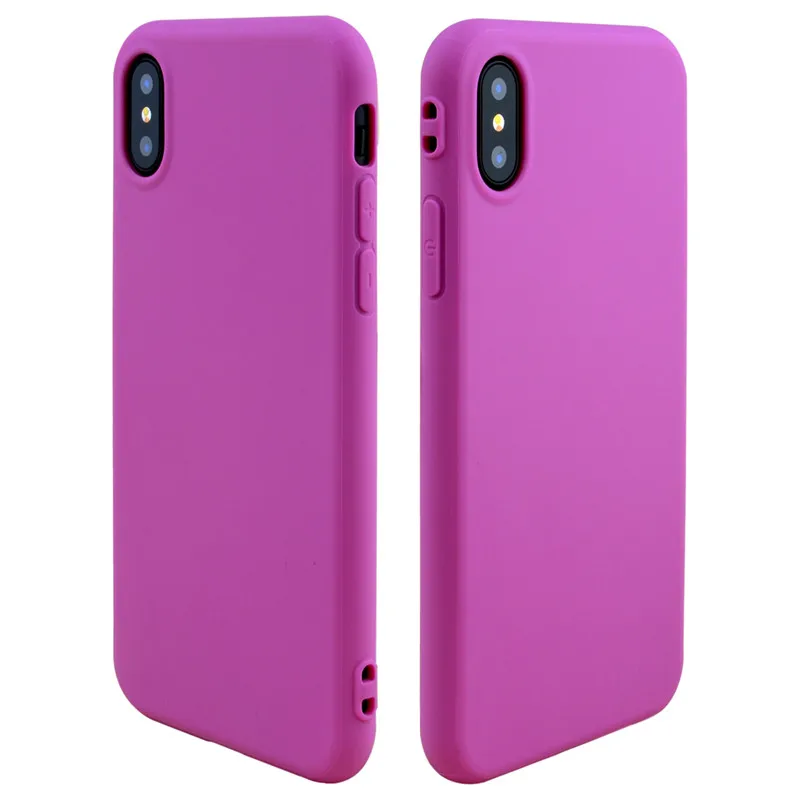 Candy color for iphone 6 7 8 X XR XS MAX silicone case, for apple iphone 6 Silicon Back Skin, for iphone 6 Slim Back Cover Case