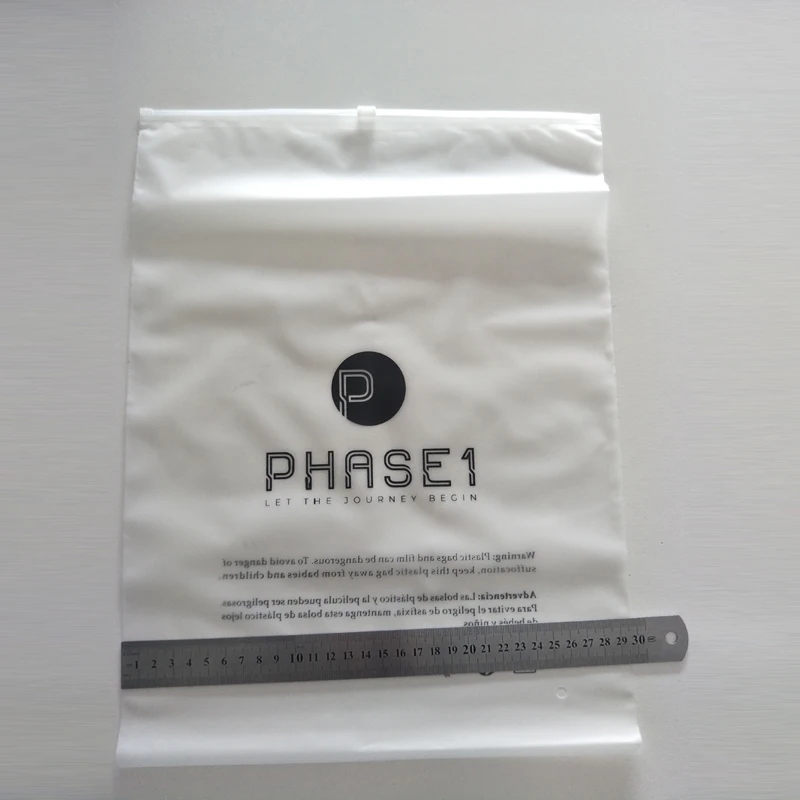 100 Biodegradable Kemasan Kantong Plastik Baju Renang Pakaian Ziplock