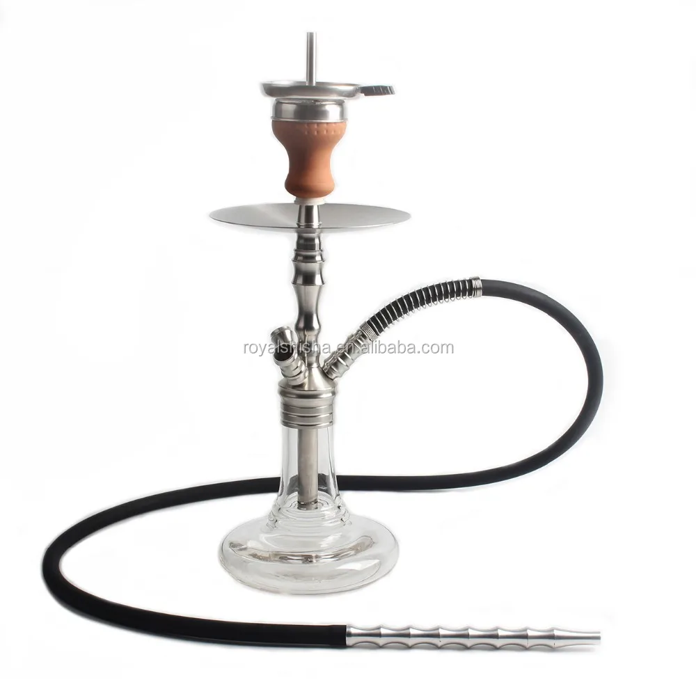 Royal Shisha 2019 Europe Wholesale Shisha Glass Clear Bottle Wood