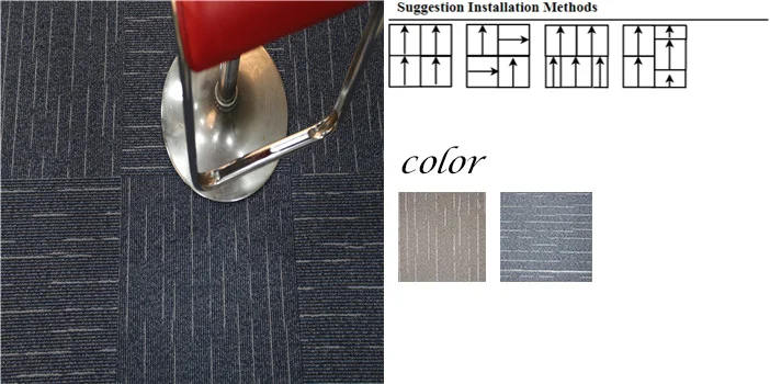 PP Carpet Tiles 50x50 Commercial Office