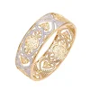 51272 Multicolor Lovely Flower& Heart Shape Indian Copper Kada Bangle