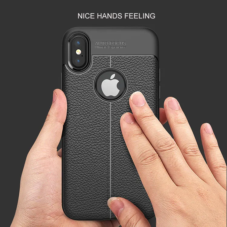 2017 Hot New Products Matte Finish Shockproof Tpu Leather Back Case 