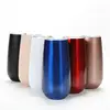 6OZ flute egg cups double wall stainless steel insulation vacuum water mugs stemless Champagne wine cup for bar party