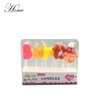 HOME brand Special Multi-Colored Letter Shaped Birthday Candle and girl/boy smile face shape candle