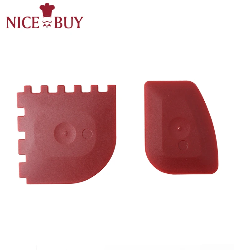 Cleaner Tools Durable Plastic Pan Scrapers Of 2 Pack Cookware Pot