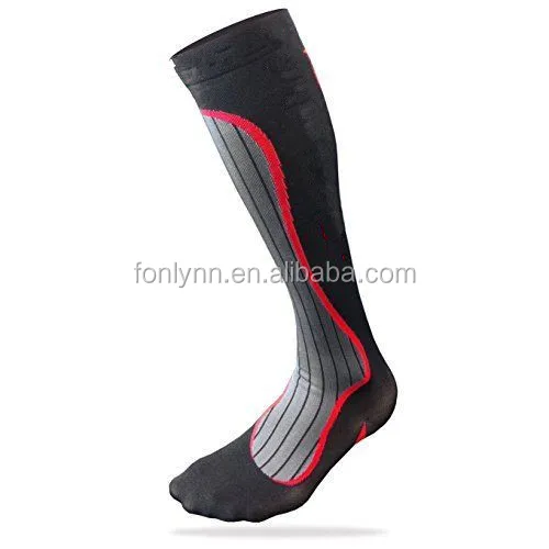 Graduated rainbow knee high running 20-30mmHg custom Compression socks