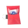 CPR face shield key ring pouch, CPR course emergency face for key ring, Cpr Shield In Keychain Pouch CPR Kit CPR First Aid