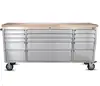 Rubber wood top stainless steel truck tool box/ tools box
