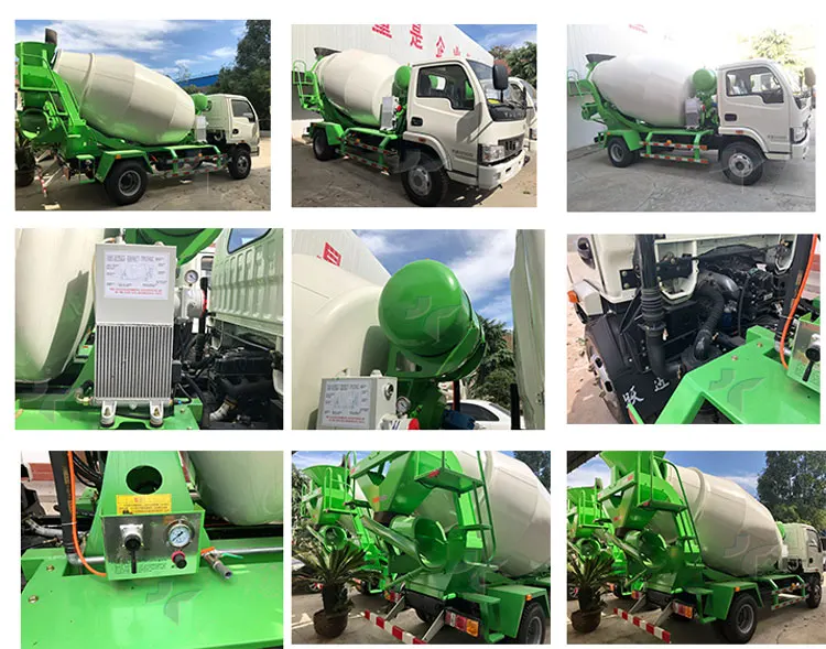 Zhengzhou Diesel Engine Mobile Self Loading Concrete Mixer Tank 3M3