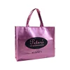Women coat carrying custom rose laser lamination printed reusable shopping bags