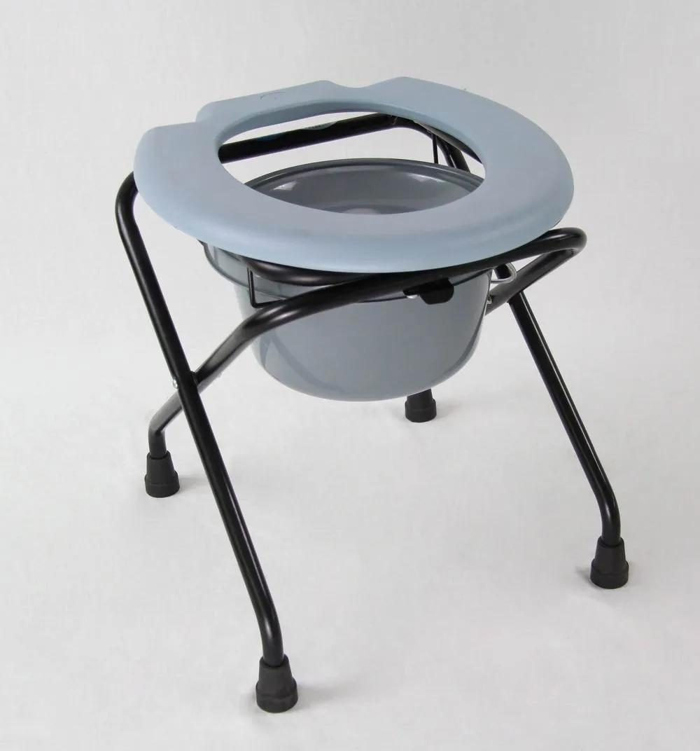 Disabled Patient Moving Commode Chair Bathroom Commode With Detachable