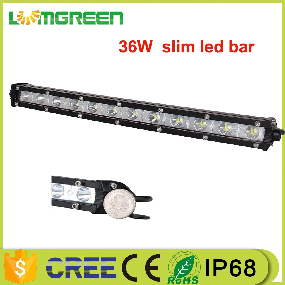 Factory Wholesale 12'' 13inch 36w Super Slim Led Light Bar For Car Head