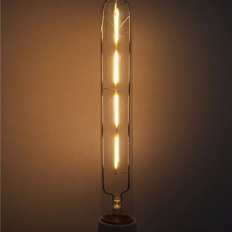 T30 e27 300mm 4w vintage style LED tubular filament light bulb