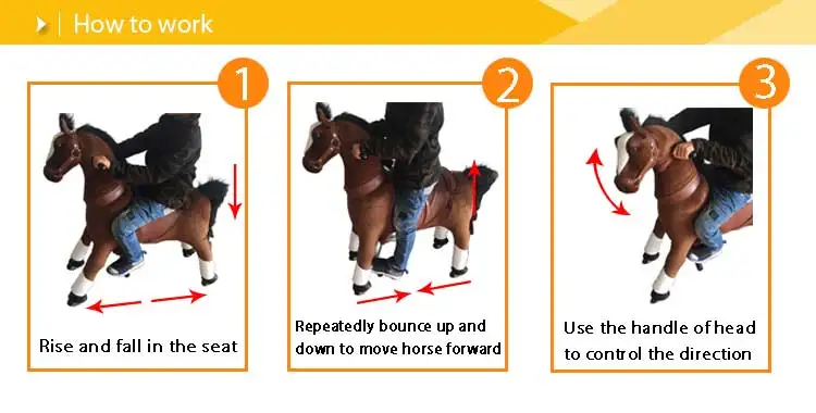 Well Priced adult pony ride on toys walking toy unicorn