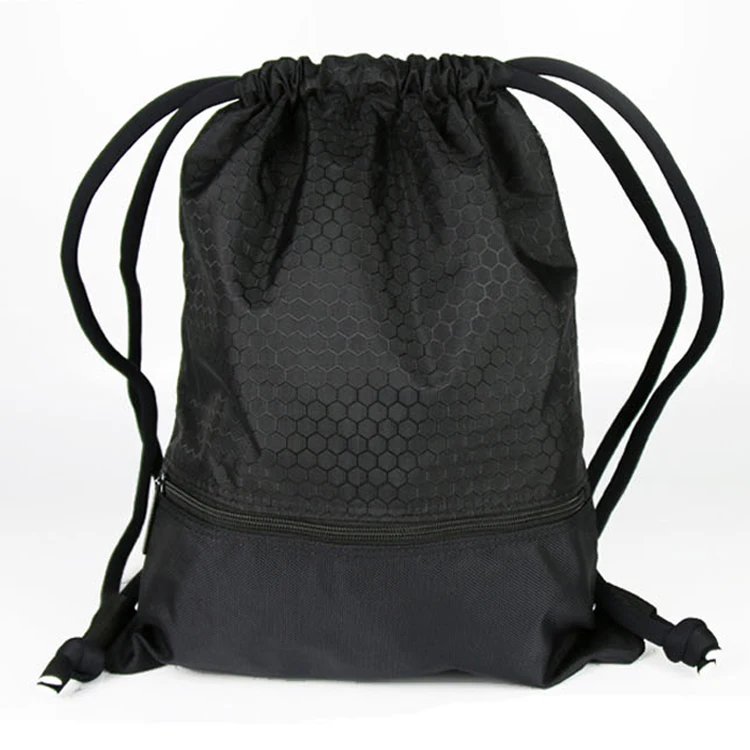 Comfortable Solid Multifunction Unisex Waterproof Drawstring Gym Bag