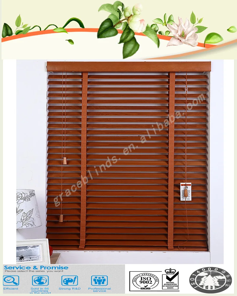 50mm Slats Wooden Venetian Blinds For Living Room - Buy 50mm Slats ...