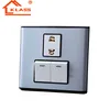 Pakistan double wall switch with 2 pole socket