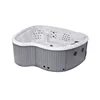 6 people leaf shape air combo massage portable bath spa design spa bath