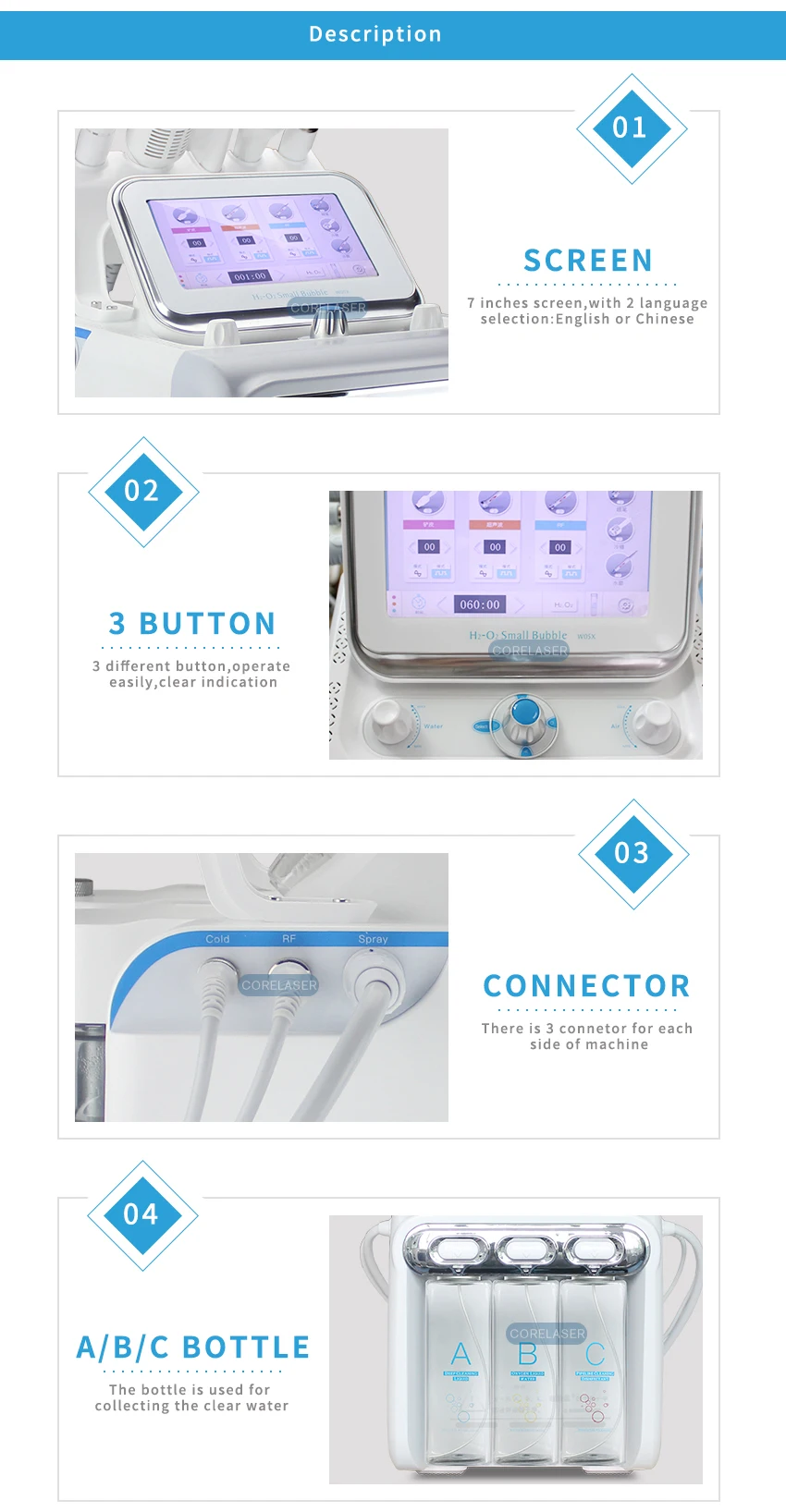 home use spray oxygen and air jet