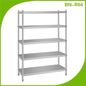 stainless steel shelving unit