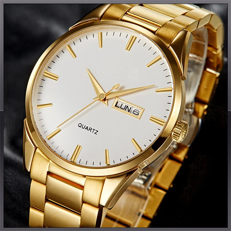 2017 New Arrive Big Face Golden Customizing Customizing Men Wrist Watch ...
