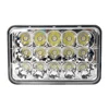 Black reflector lens 5 Inch LED Head Driving Light, H4 Plug Truck Tractor Auto 5 Inch Square 45W LED Work Light