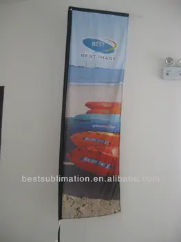 Custom Fabric Flying Flag Banners Rectangular Flag Banner Stand