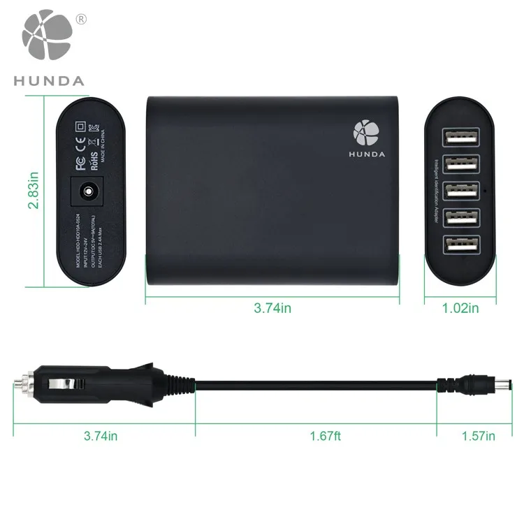 Multi Port Usb Charger Electric Car Charger Portable Car Battery