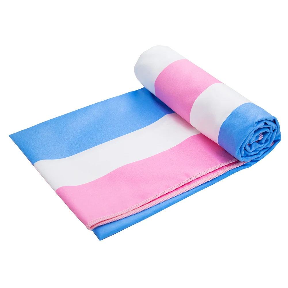 Supplier Quick Dry Digital Printed Microfiber Towel Beach With Pocket