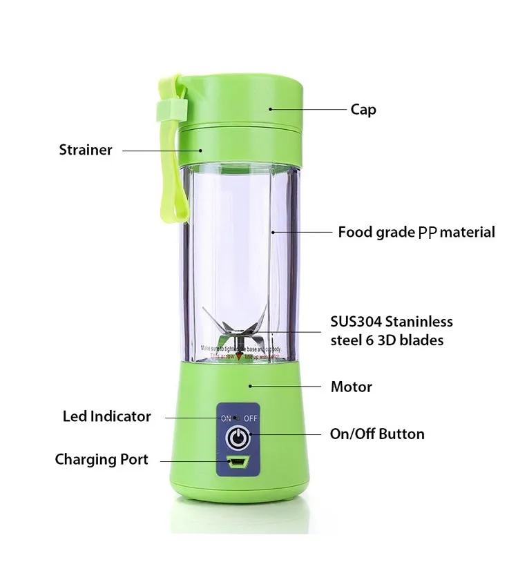 Wholesale Factory Usb Rechargeable Electric Blender Mini Portable Blender From China Buy