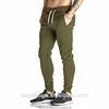 Khaki 100% Cotton Trousers for Men 2018 Custom Gym Pants Mens Casual Pants Tapered Fit Panel Jogger Pants XS-5XL