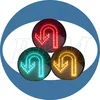 300mm u-turn red yellow green traffic light indicator