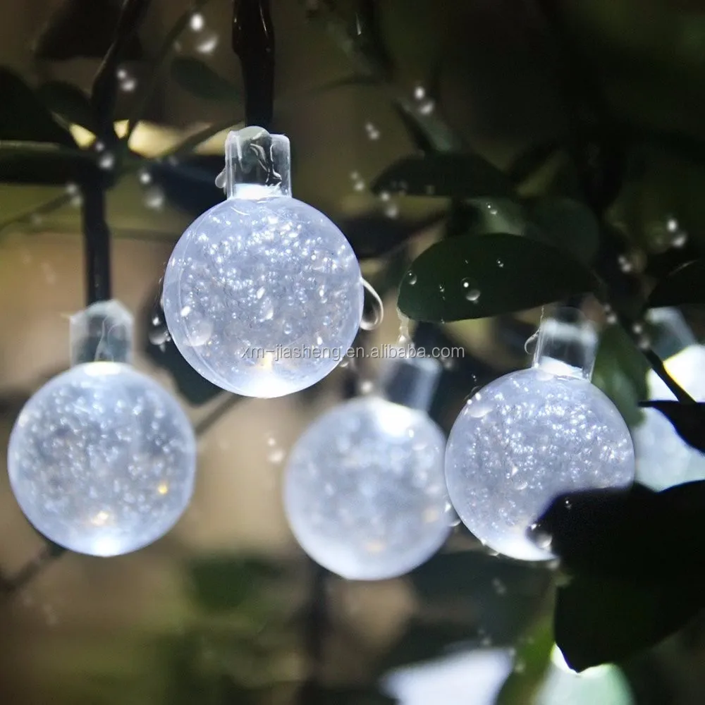 Colorful Led Solar Fairy Lights Commercial Grade String Outdoor Power Light Crystal
