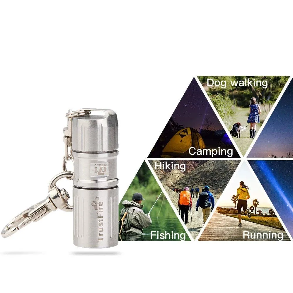 TrustFire MINI-07 CREE LED 3 Mode 100LM Stainless Steel Flashlight Torch