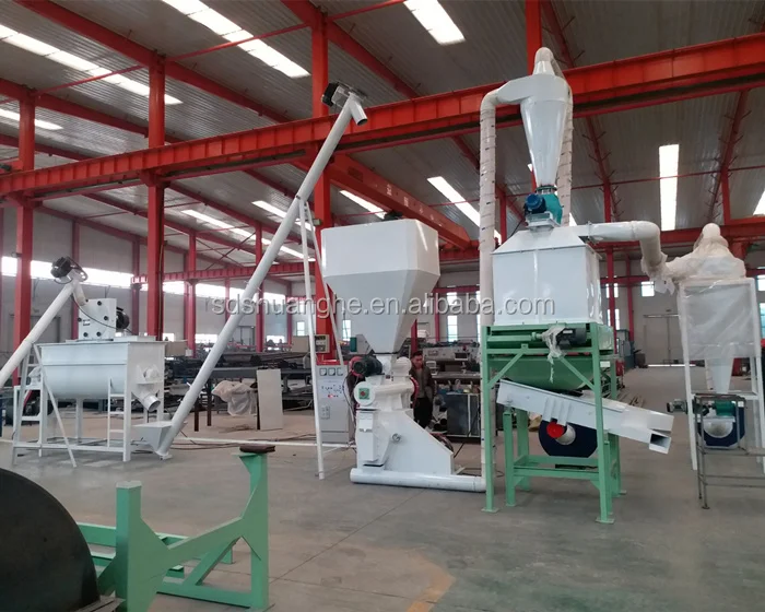 A Set Of Complete Equipment For Animal Feed Production With 0.51t/h