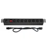 200/208/240v single phase basic 1U 8x C13 rack-mount pdu ,10 feet C13-C14 cable